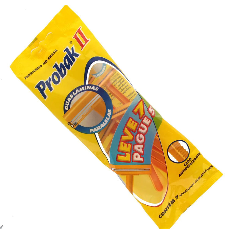Barbeador Descartável Probak II 7 unidades