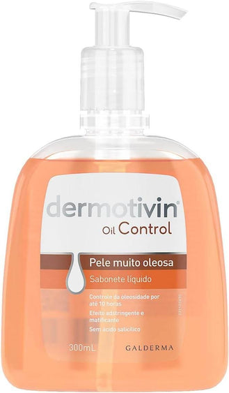 Dermotivin Sabonete Líquido Facial Pele Oleosa Oil Control 300ml - Drogaria Poupa Centro
