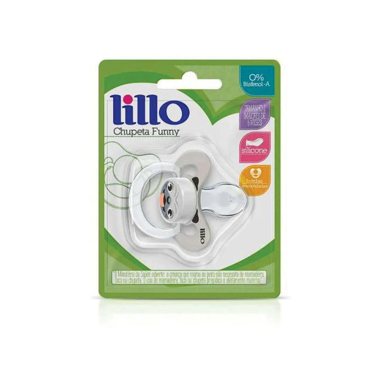 Chupeta Lillo Funny Animais Silicone Cachorro 6-12 Meses