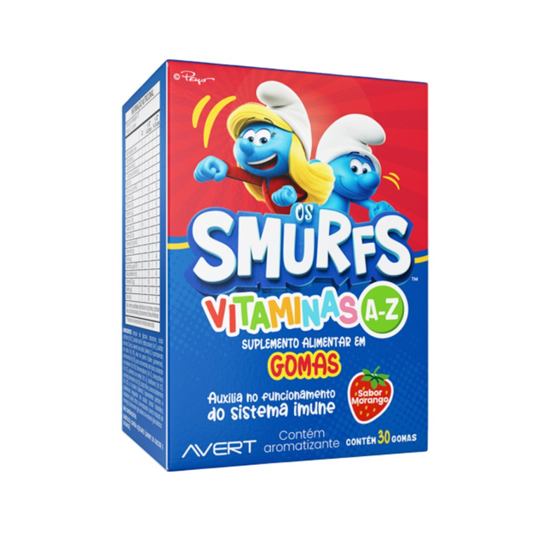Suplemento Vitamínico Infantil Os Smurfs A-Z 30 Gomas