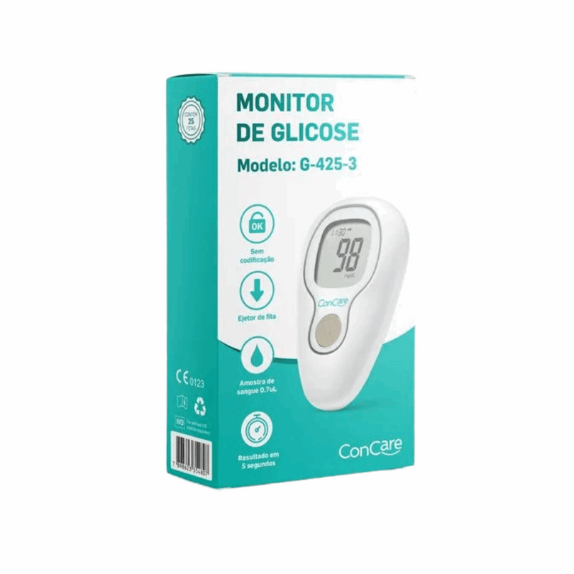 Concare Kit Glicemia: Diagnóstico Rápido e Fácil Pilha G42