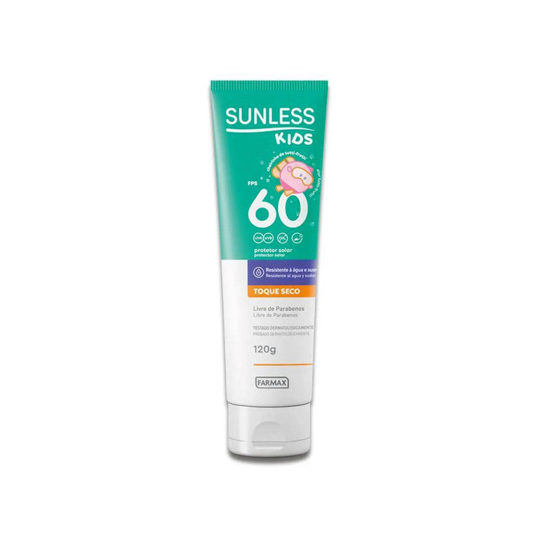 Protetor Solar Sunless 120g Kids Oil Free Fps 60 Farmax