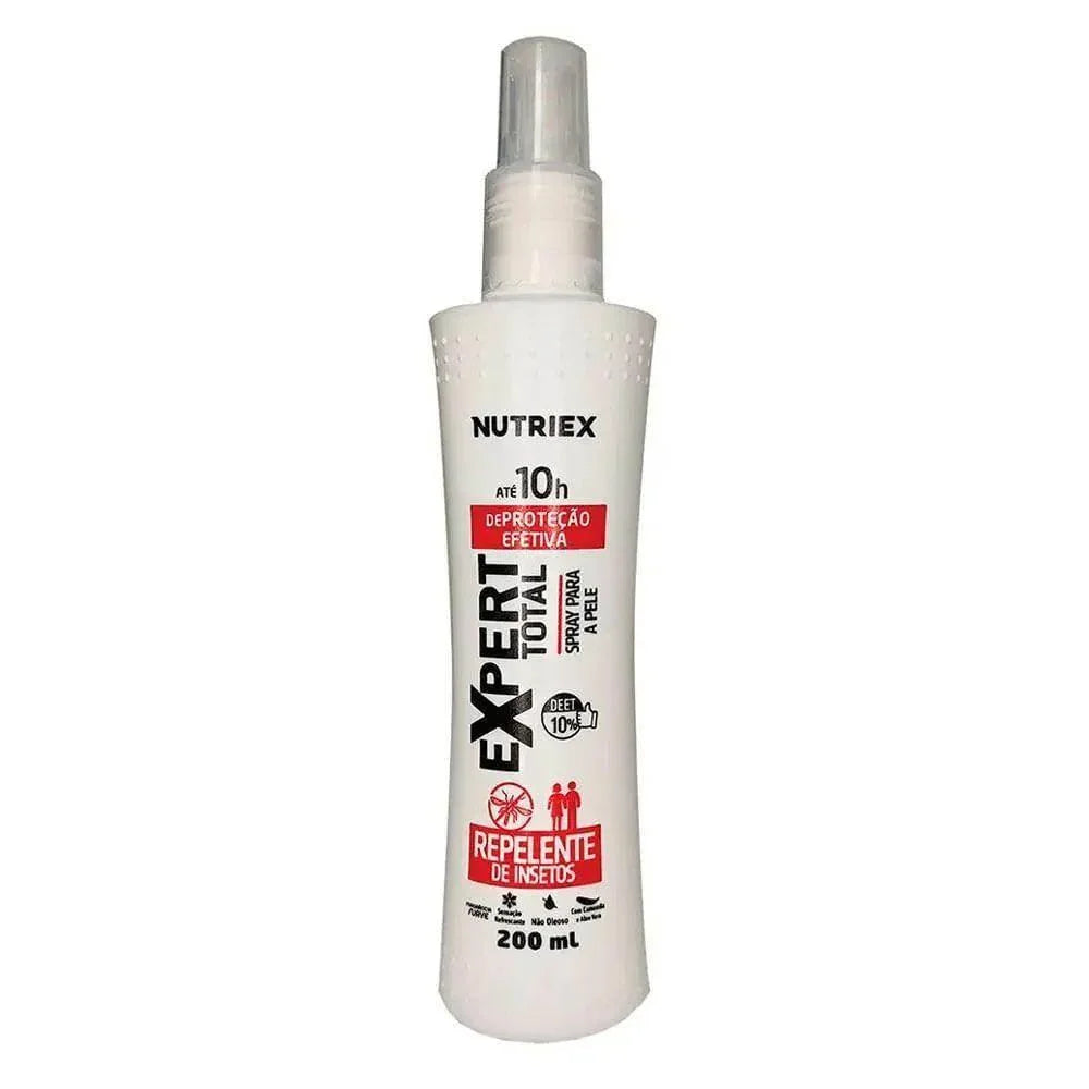 Repelente Expert Total Nutriex 200Ml Ate 10H Spray - Drogaria Poupa Centro