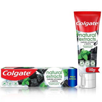 Creme Dental Colgate Naturals Extract Carvão Ativado 140g - Drogaria Poupa Centro