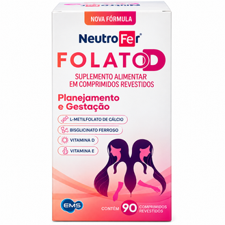 Suplemento Alimentar Neutrofer Folato D - 90 Comprimidos Revestidos