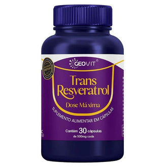Geovit Trans Resveratrol - 30 Cápsulas - Drogaria Poupa Centro