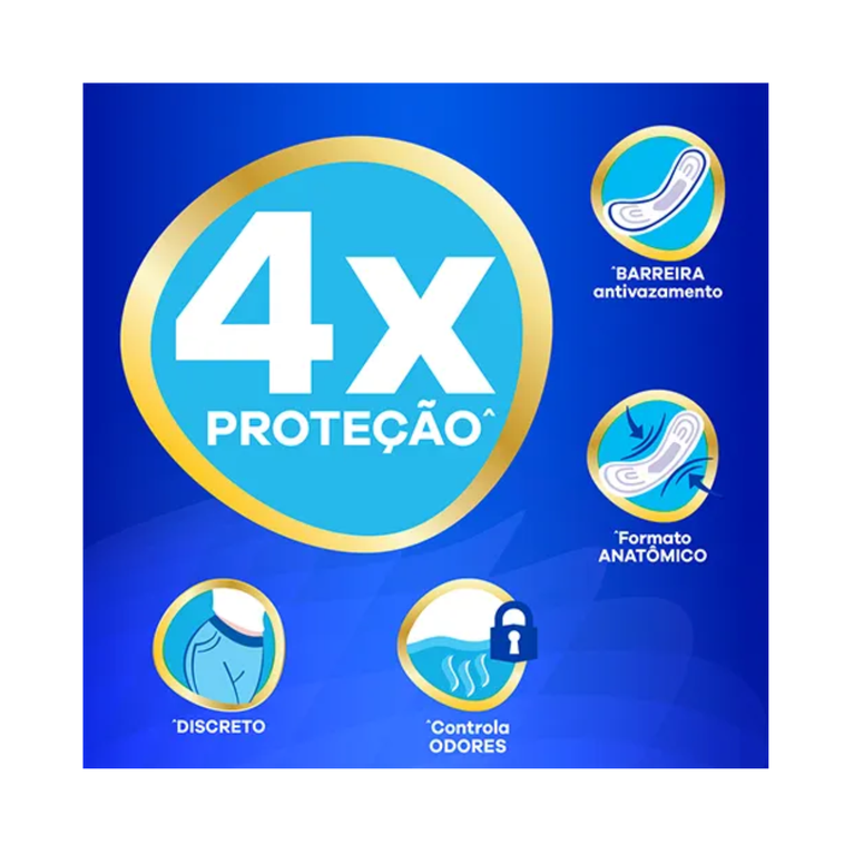 KIT COM 6 Absorvente Always Super Protecao Seca sem Abas 8 Unidades