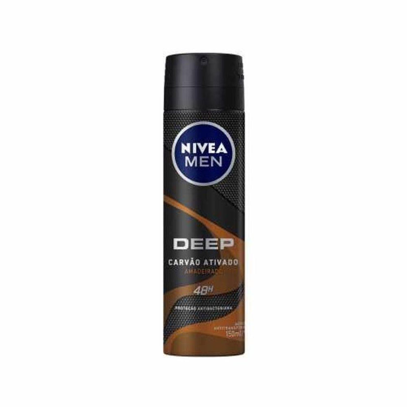 Desodorante Aerosol Nivea Men Deep Amadeirado 150ml - Drogaria Poupa Centro