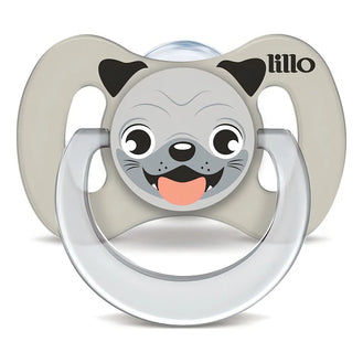 Chupeta Lillo Funny Animais Silicone Cachorro 6-12 Meses