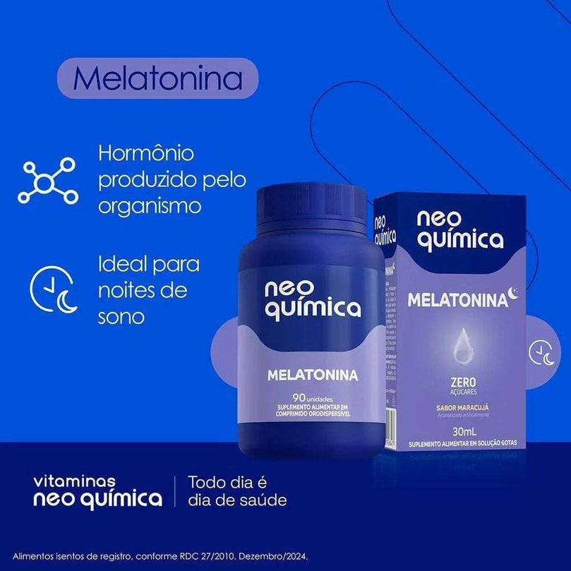 Melatonina Neo Química Maracujá - 90 Comprimidos