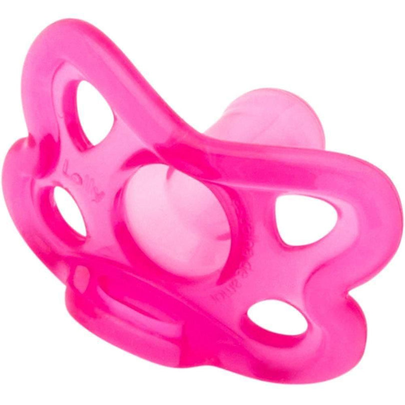 Chupeta Lolly Silicone 6+M Rosa - Drogaria Poupa Centro