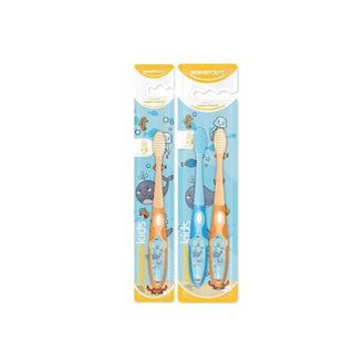 Escova Dental Infantil Powerdent Ocean Kids Macia Pack Duplo - Drogaria Poupa Centro