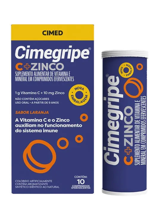 Cimegripe C Zinco Com 10 Comprimidos Cimed