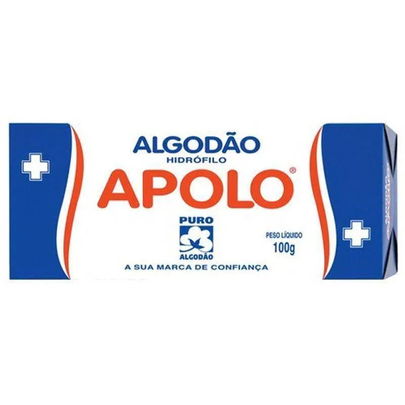 Algodão Hidrófilo Apolo 100g - Drogaria Poupa Centro