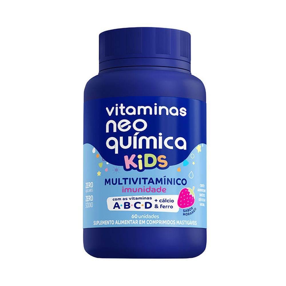 Vitamina Neo Quimica Kids - 60 Cápsulas - Drogaria Poupa Centro