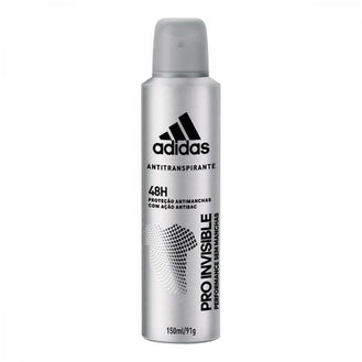 Desodorante Masculino Adidas pro invisible, aerossol, 150mL - Drogaria Poupa Centro