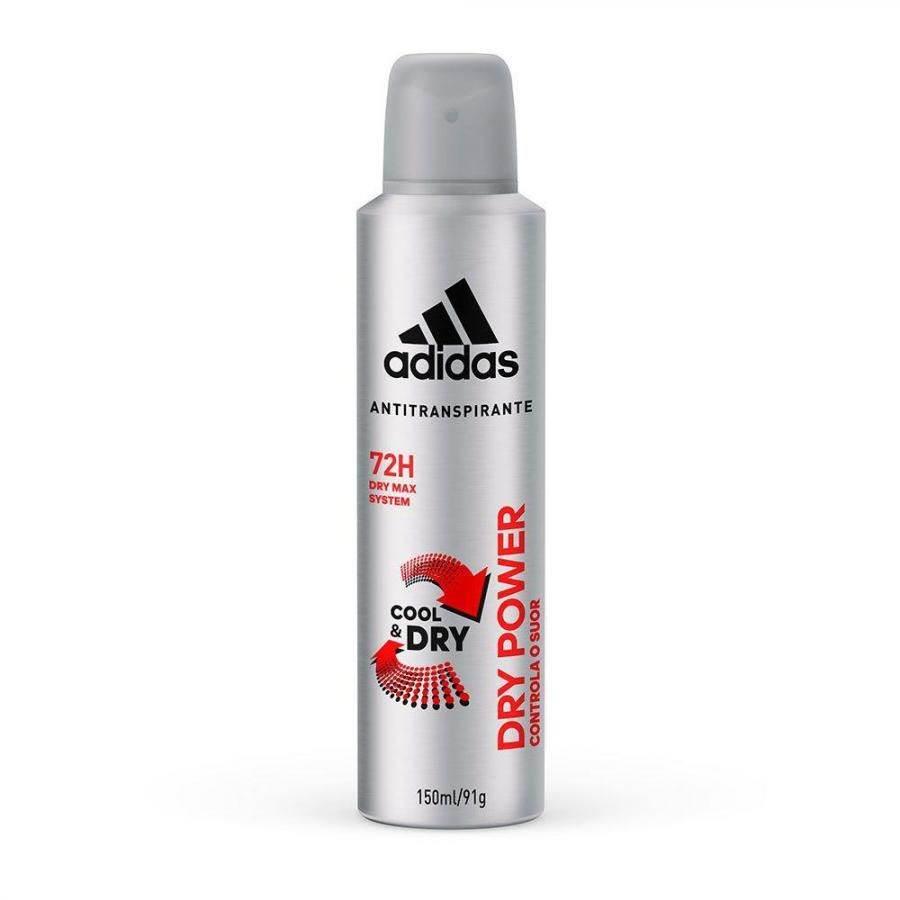 Desodorante Adidas Aerosol Dry Power Masculino 150ml - Drogaria Poupa Centro