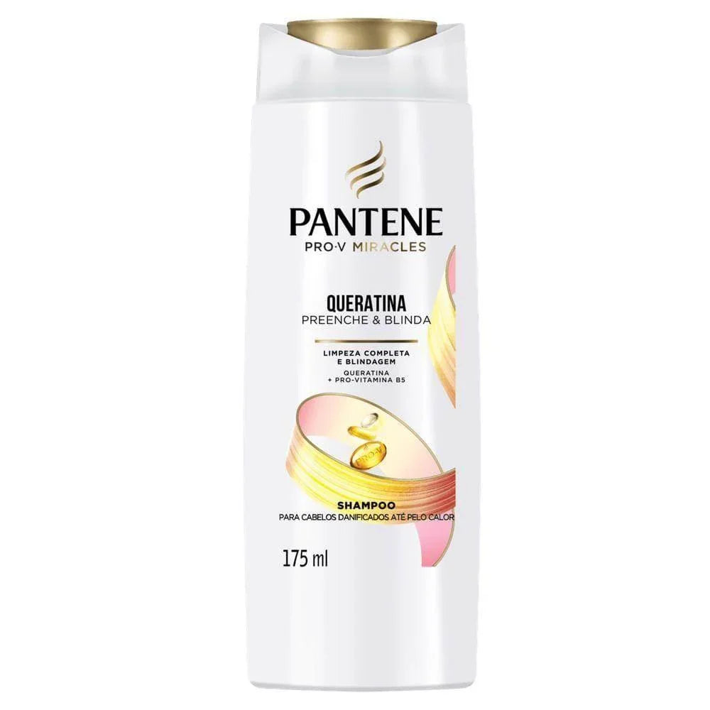 Shampoo Pantene 175ml Queratina - Drogaria Poupa Centro