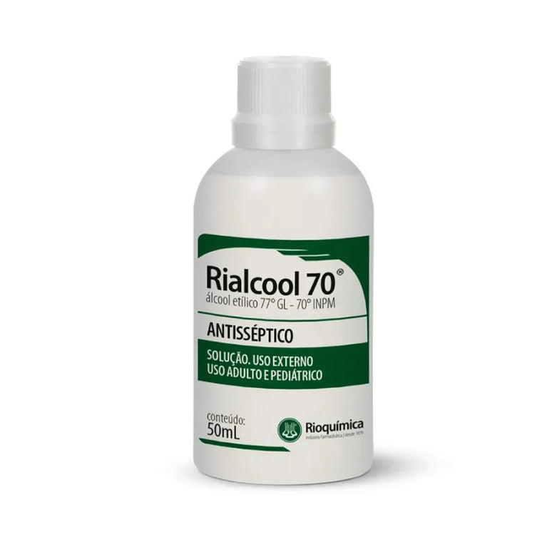 Álcool 70% RiÁlcool Uso Dermatológico 50ml | Antisséptico