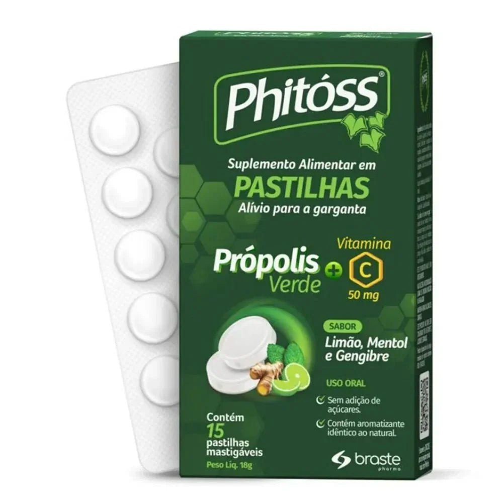 Phitoss Pastilha - 15 Unidades BRASTERAPICA