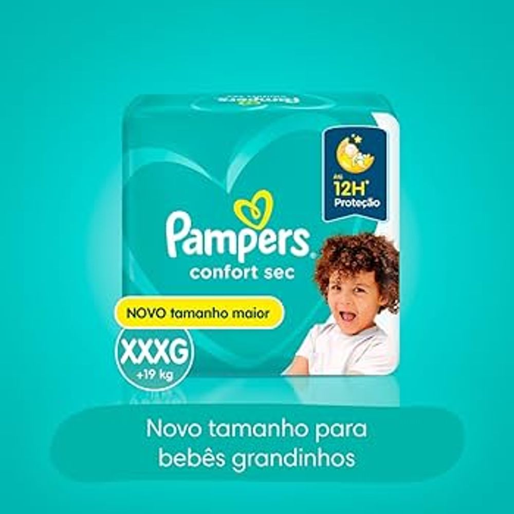 Fralda Pampers Confort Bag XXXG 44 Unidades