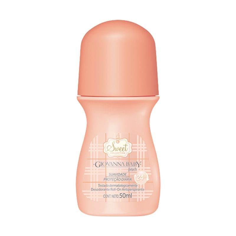 Desodorante Roll-on Giovanna Baby Peach 50ml - Drogaria Poupa Centro