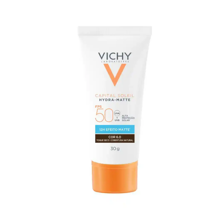 Vichy Capital Soleil Hydra‑Matte FPS 50 Cor 6.0 30 g