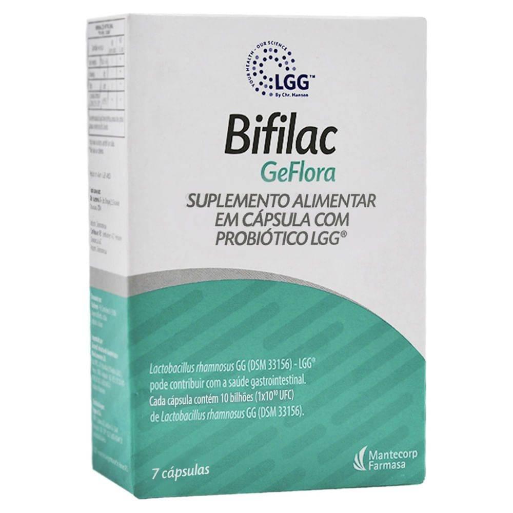 Bifilac Geflora 7 Cápsulas Mantecorp - Drogaria Poupa Centro