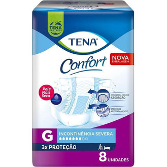 Fralda Geriatrica Tena Confort G 8 unidades
