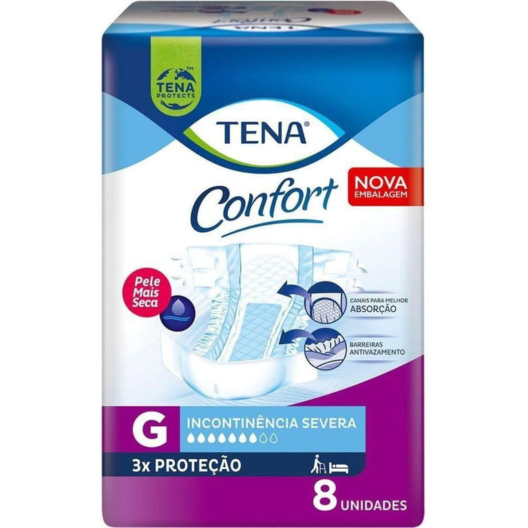Fralda Geriatrica Tena Confort G 8 unidades