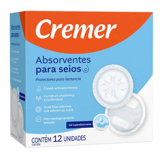 Absorvente para Seios Cremer 12 Unidades Gel Superabsorvente