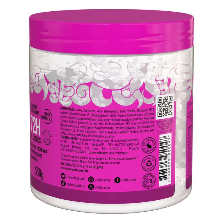 Salon Line #Todecacho Gelatina 550G Vai Ter Volume Sim!