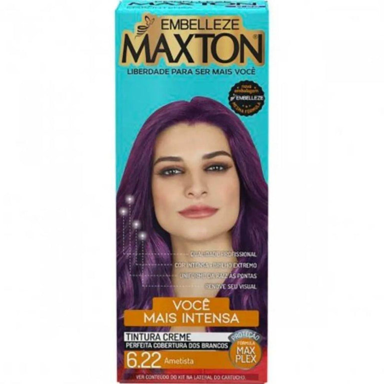 Kit Tintura Maxton Nº6.22 Ametista - Embelezze - Drogaria Poupa Centro