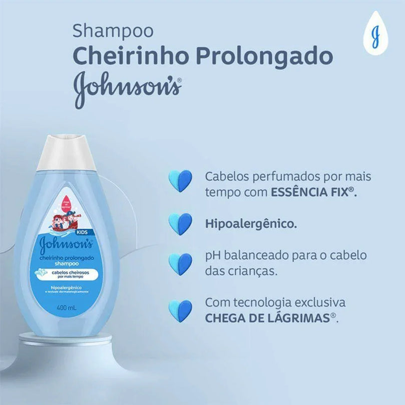 Shampoo Johnson's Baby Cheirinho Prolongado 400ml - Drogaria Poupa Centro