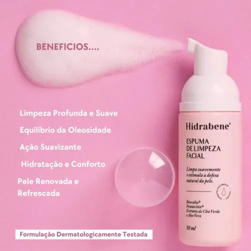Hidrabene Espuma Limp Fc 50Ml - Drogaria Poupa Centro