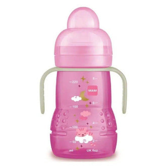 Copo Mam Trainer Night 220ml Rosa - Drogaria Poupa Centro
