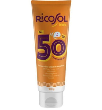 Protetor Solar Ricosol Kids FPS 50 Loção 100g - Drogaria Poupa Centro