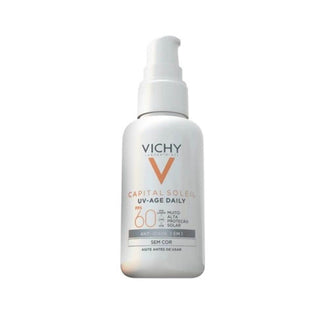 Protetor Solar Facial Vichy UV-Age Daily FPS60 Sem Cor - 40g - Drogaria Poupa Centro