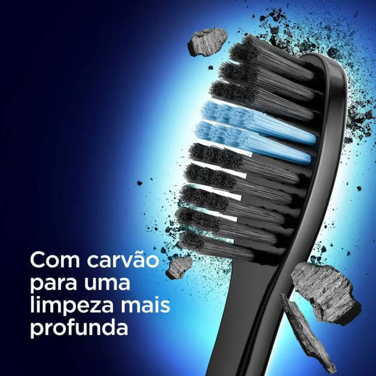 Escova de Dente Oral B Indicator Black Sensitive com Carvão 2 unidades
