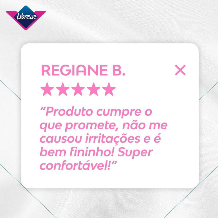 Absorvente Libresse Pure Sensitive Ultrafino Extra Suave com Abas 10 unidades
