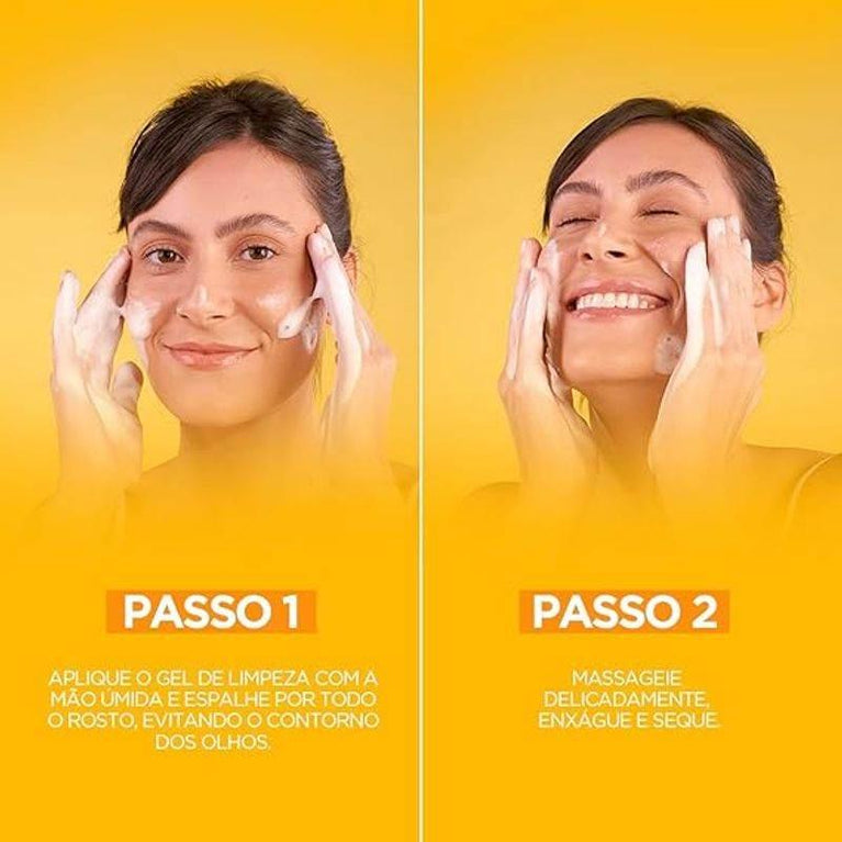 Limpeza Facial Garnier Uniform & Matte Vitamina C Antioleosidade, 120g - Drogaria Poupa Centro