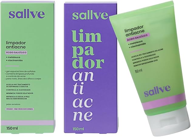 Limpador Antiacne Sallve 150Ml