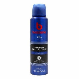 Desodorante Masculino Bozzano power protection, aerossol, 150mL - Drogaria Poupa Centro