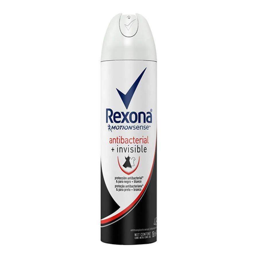 Desodorante Aerosol Rexona Antibacterial Invisible Feminino 90g - Drogaria Poupa Centro