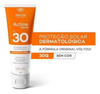 Actine Protetor Solar Sem Cor Fator 30fps Darrow - 40g - Drogaria Poupa Centro