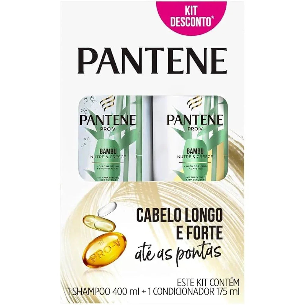 Kit Pantene Bambu Shampoo 400ml + Condicionador 175ml