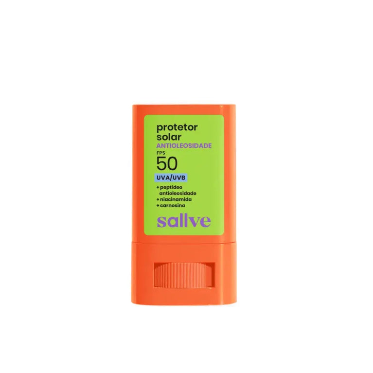 Protetor Solar Facial Antioleosidade Bastão Sallve FPS 50