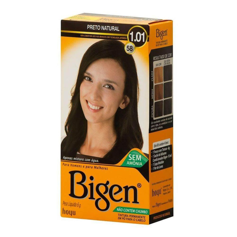Tinta Bigen 1.01 Preto Natural - Drogaria Poupa Centro
