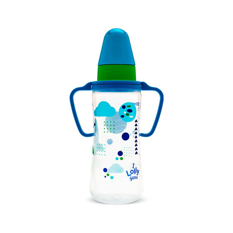 Mamadeira Viva com Alça - 250ml Silicone Rígido - Lolly