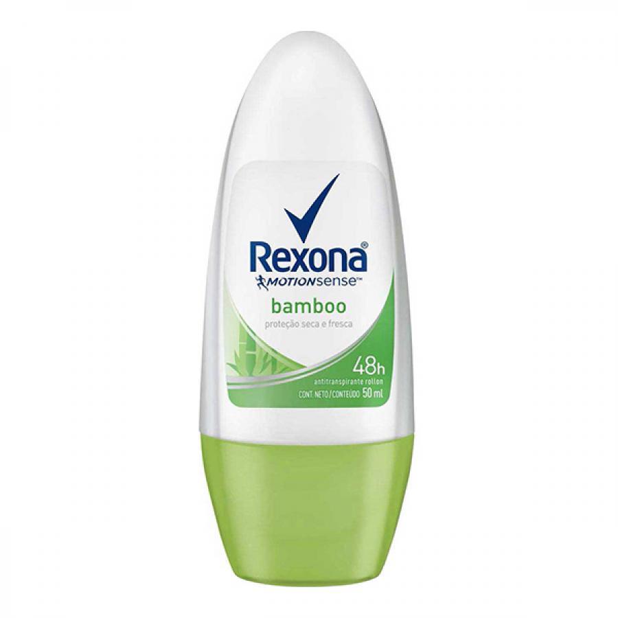 Desodorante Roll On Rexona Feminino Bamboo com 50 ml - Drogaria Poupa Centro